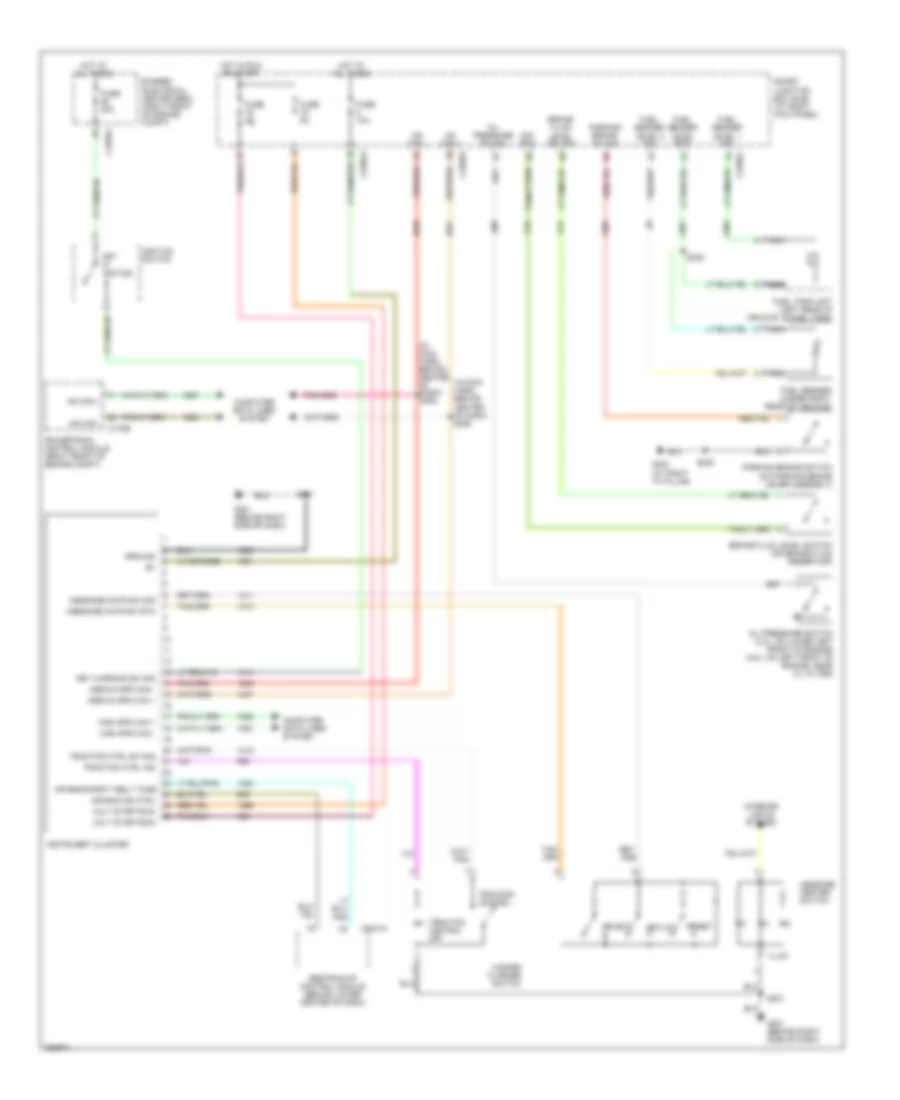 Instrument Cluster Wiring Diagram for Ford Mustang 2006