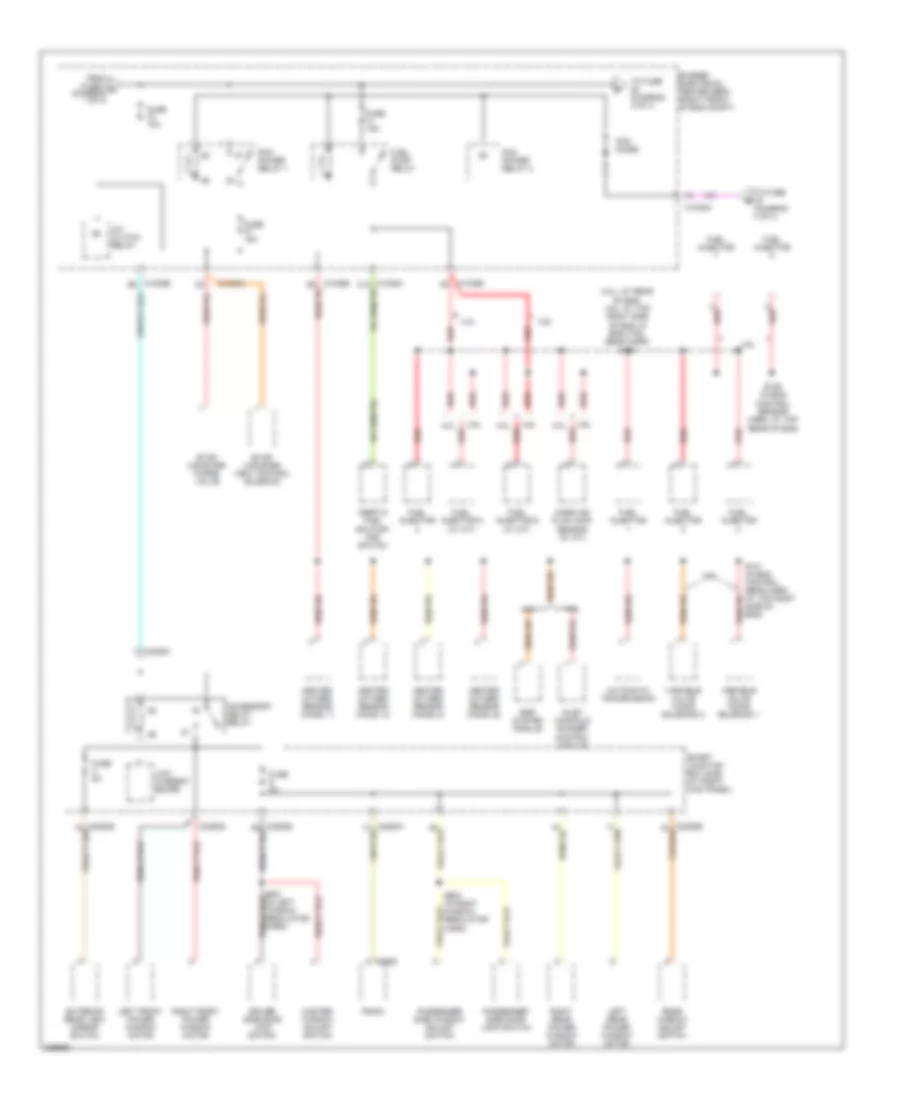 Power Distribution Wiring Diagram (2 of 4) for Ford Mustang 2006