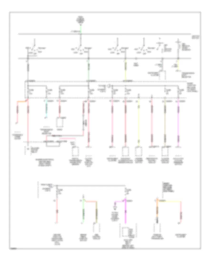 Power Distribution Wiring Diagram (4 of 4) for Ford Mustang 2006