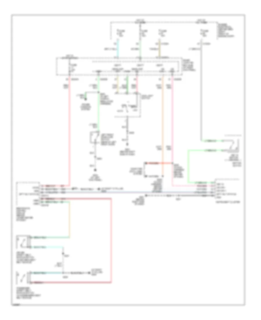 Warning Systems Wiring Diagram for Ford Mustang 2006