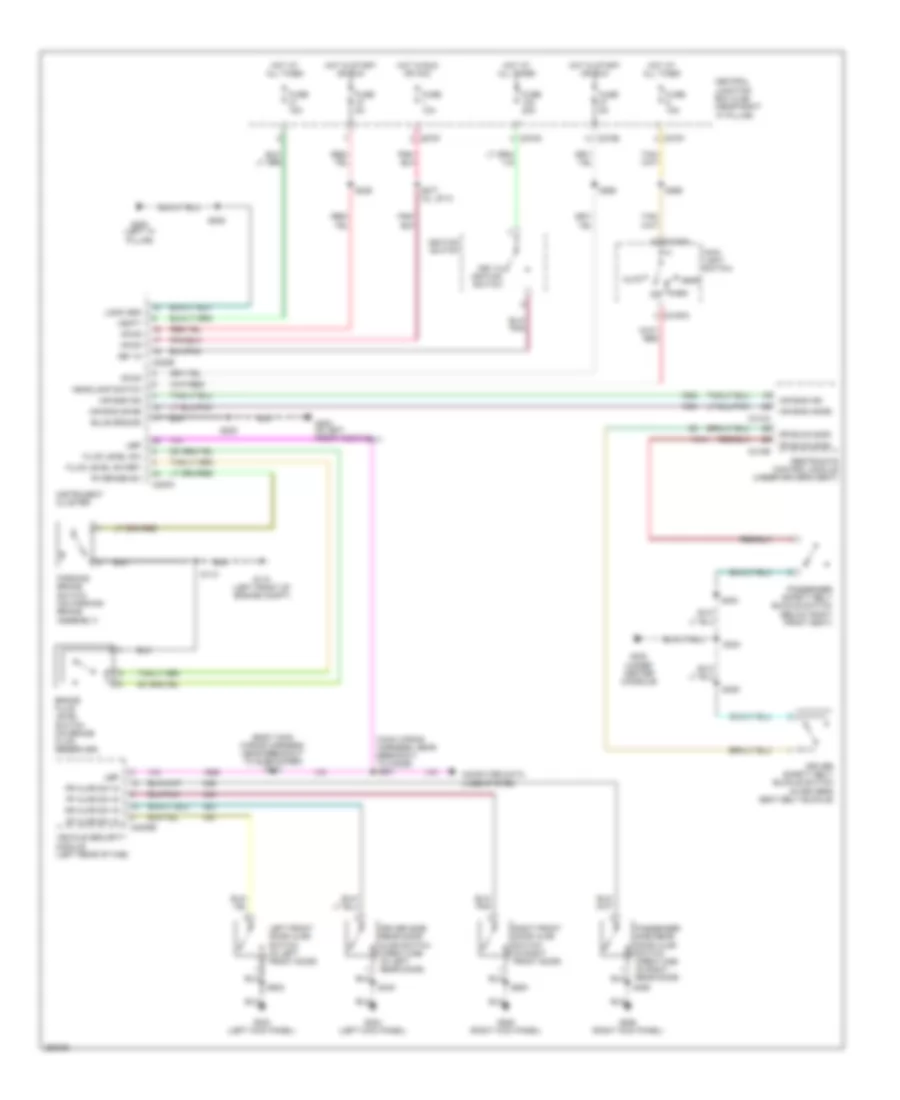 Warning Systems Wiring Diagram with Remote Keyless Entry for Ford Pickup F250 Super Duty 2007