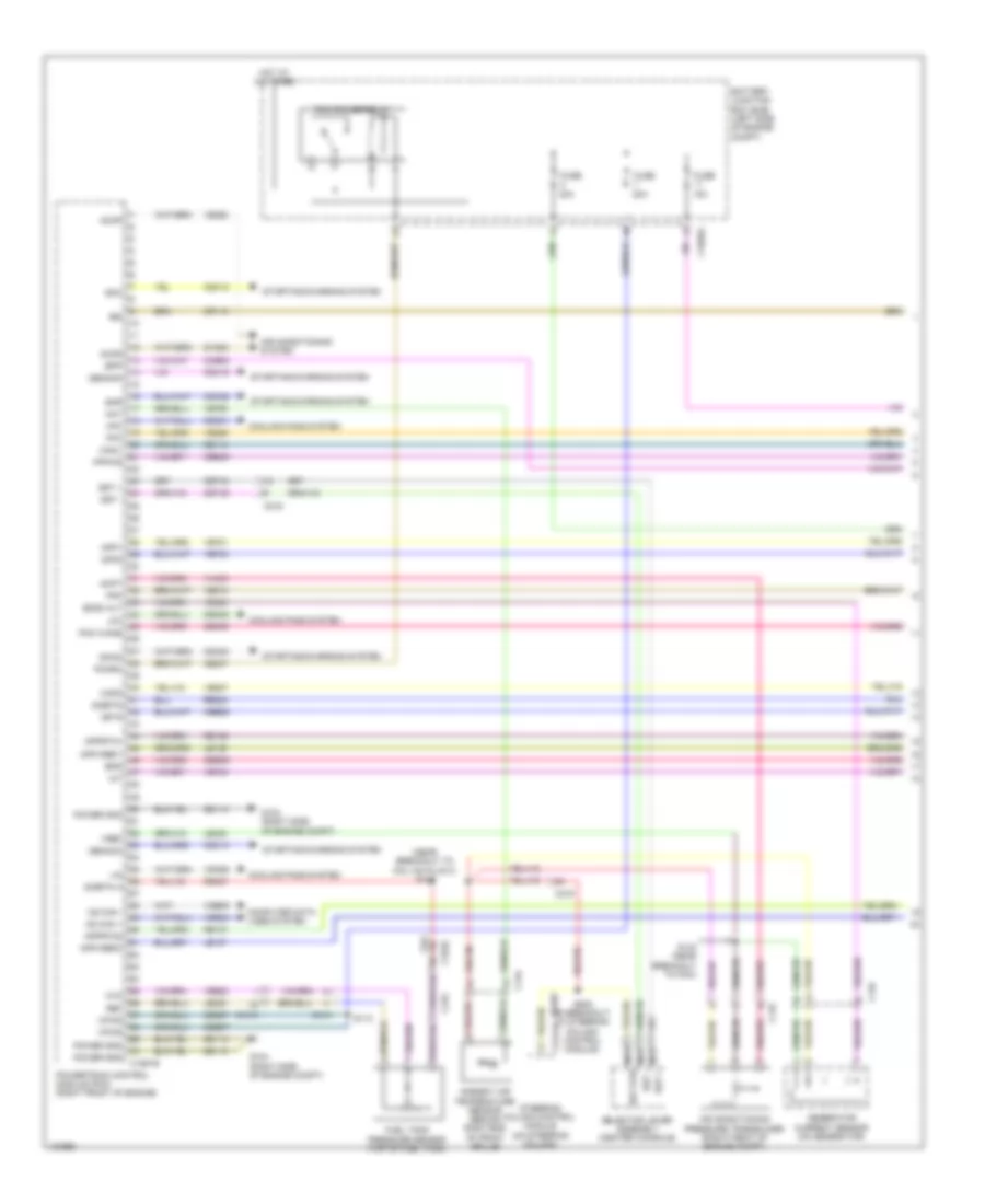 2.5L, Engine Performance Wiring Diagram (1 of 5) for Ford Fusion S Hybrid 2014