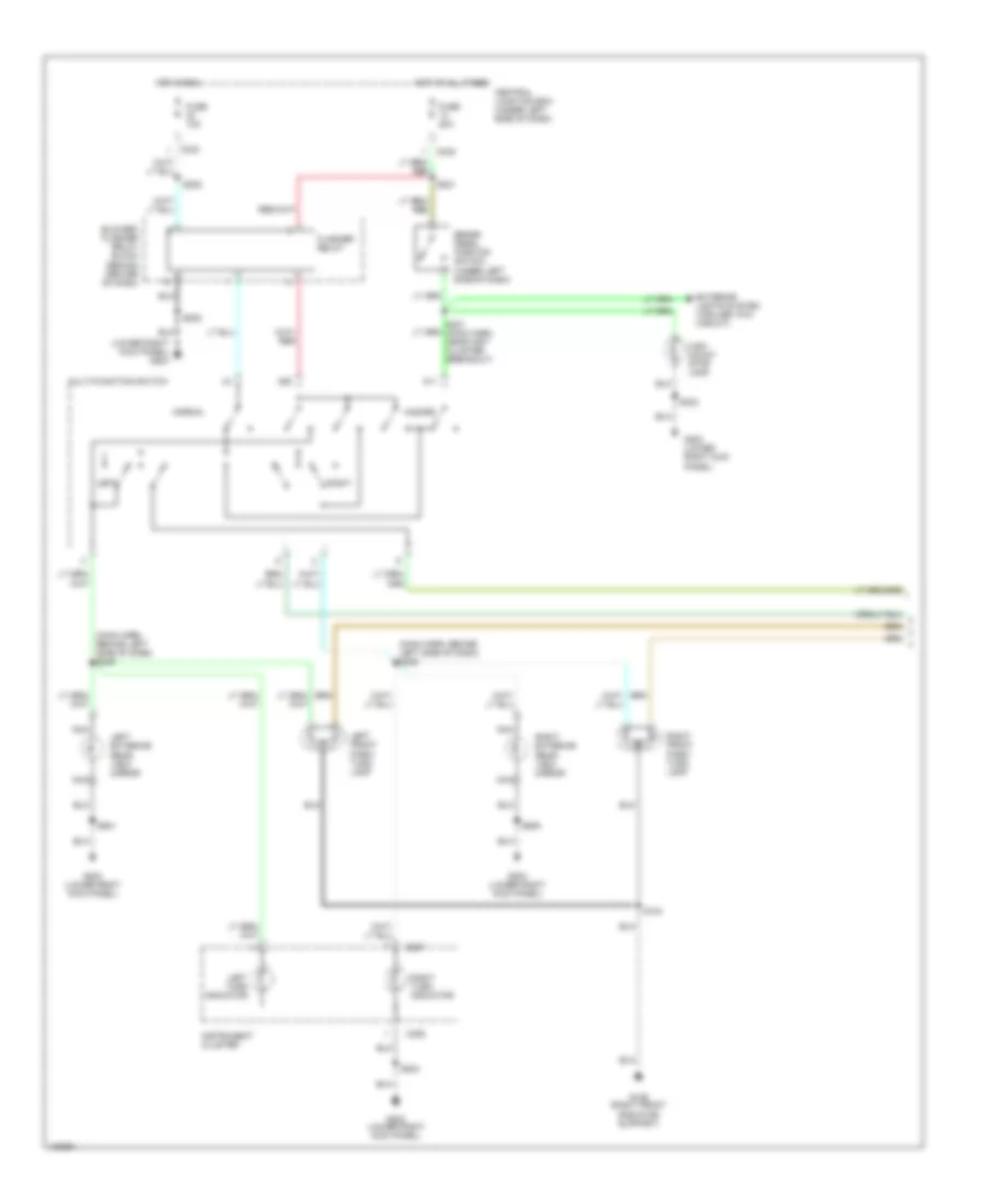 Exterior Lamps Wiring Diagram 1 of 2 for Ford Pickup F150 2000