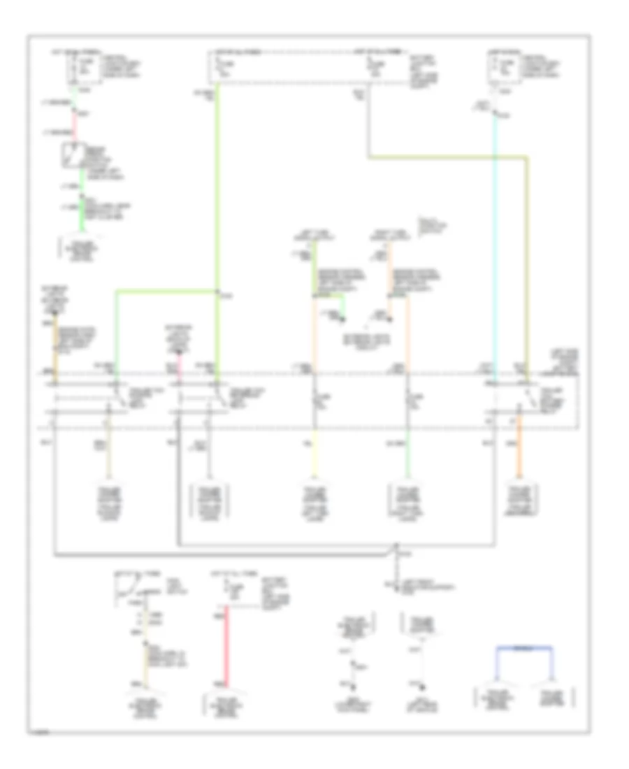 TrailerCamper Adapter Wiring Diagram for Ford Pickup F150 2000