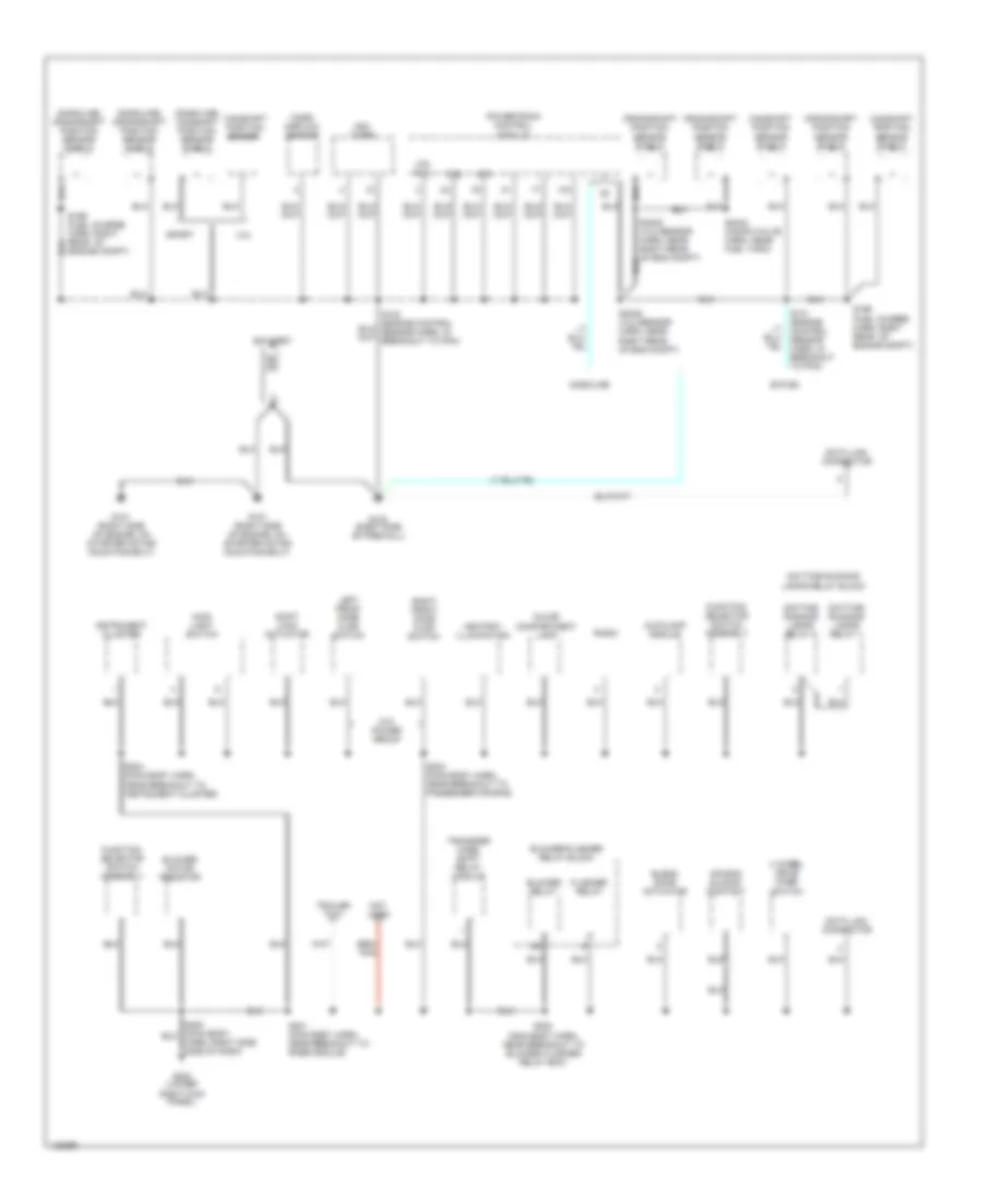 Ground Distribution Wiring Diagram 1 of 3 for Ford Pickup F150 2000
