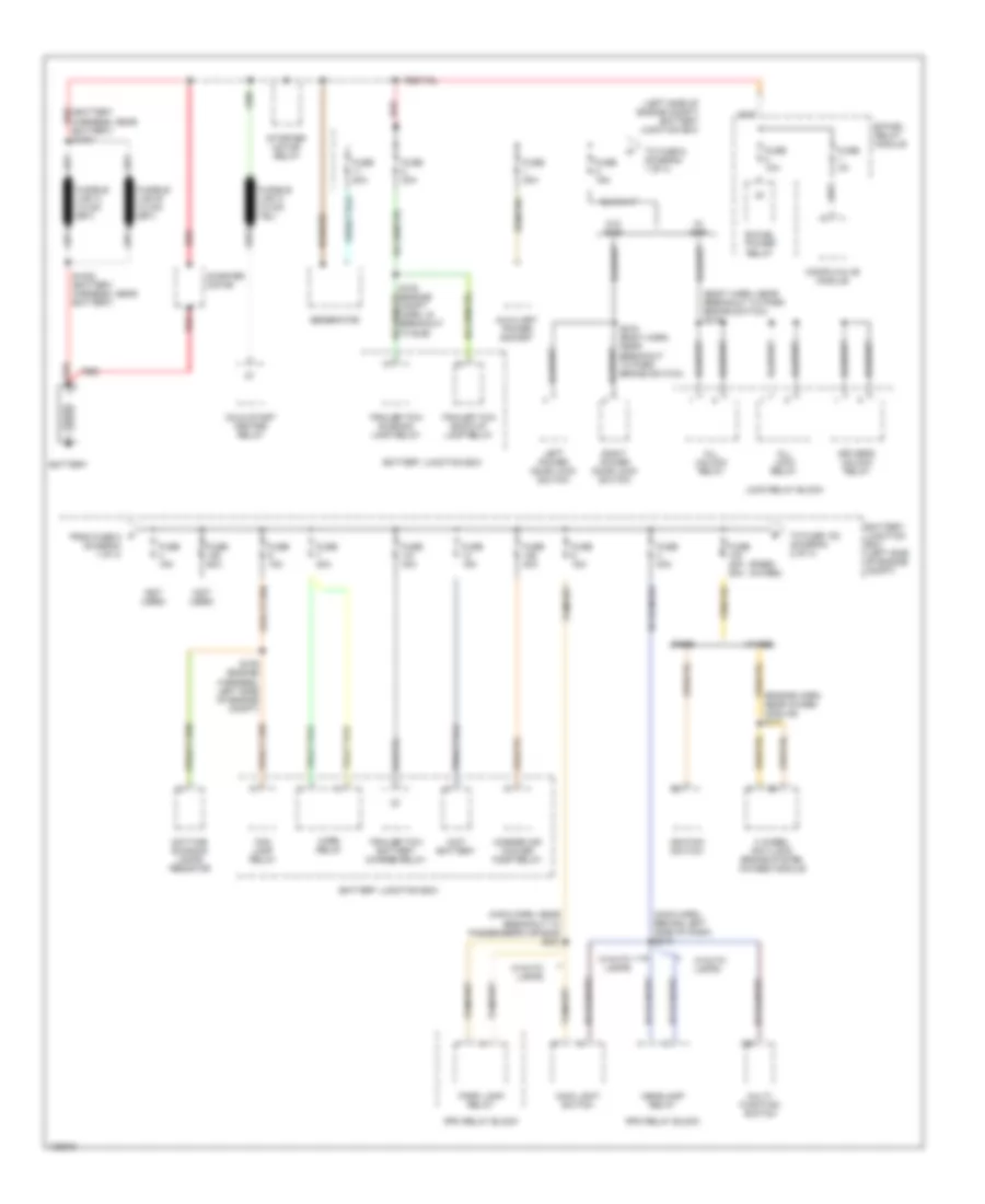 Power Distribution Wiring Diagram 1 of 4 for Ford Pickup F150 2000