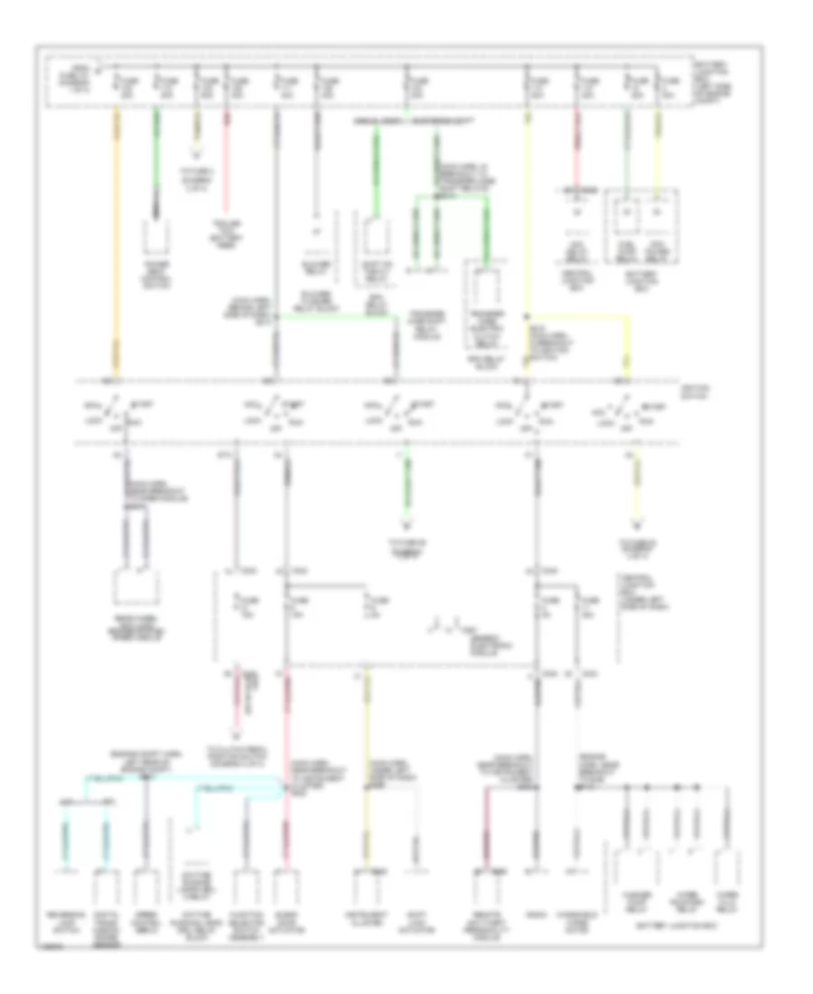 Power Distribution Wiring Diagram 2 of 4 for Ford Pickup F150 2000