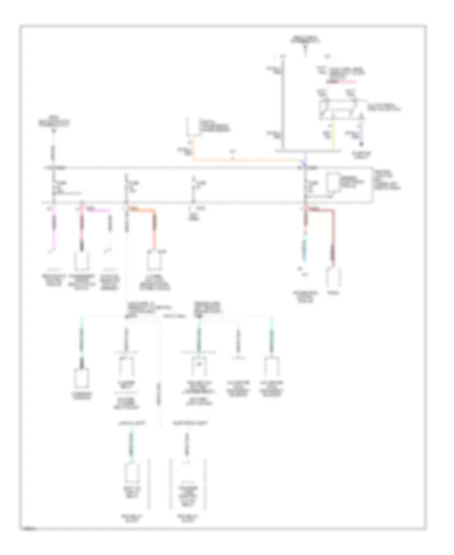 Power Distribution Wiring Diagram (4 of 4) for Ford Pickup F150 2000