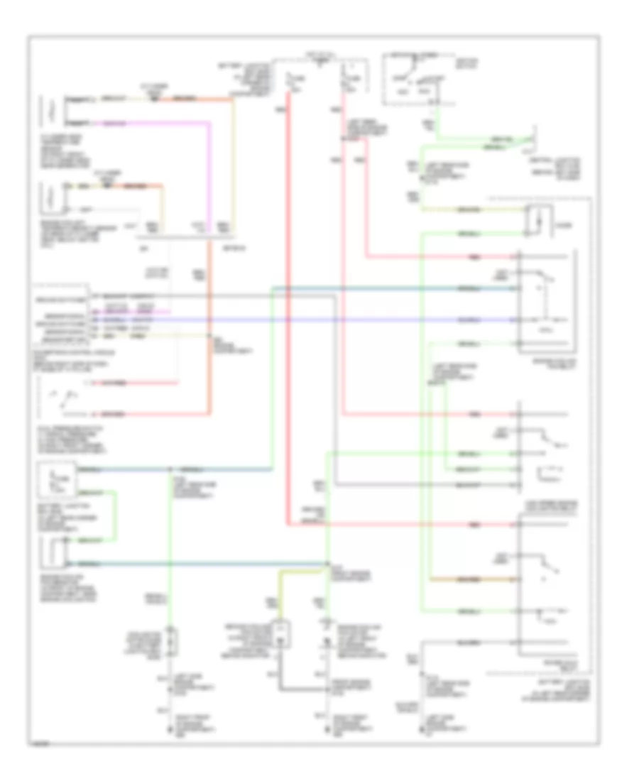 Cooling Fan Wiring Diagram with A C Except SVT for Ford Focus ZX3 2002