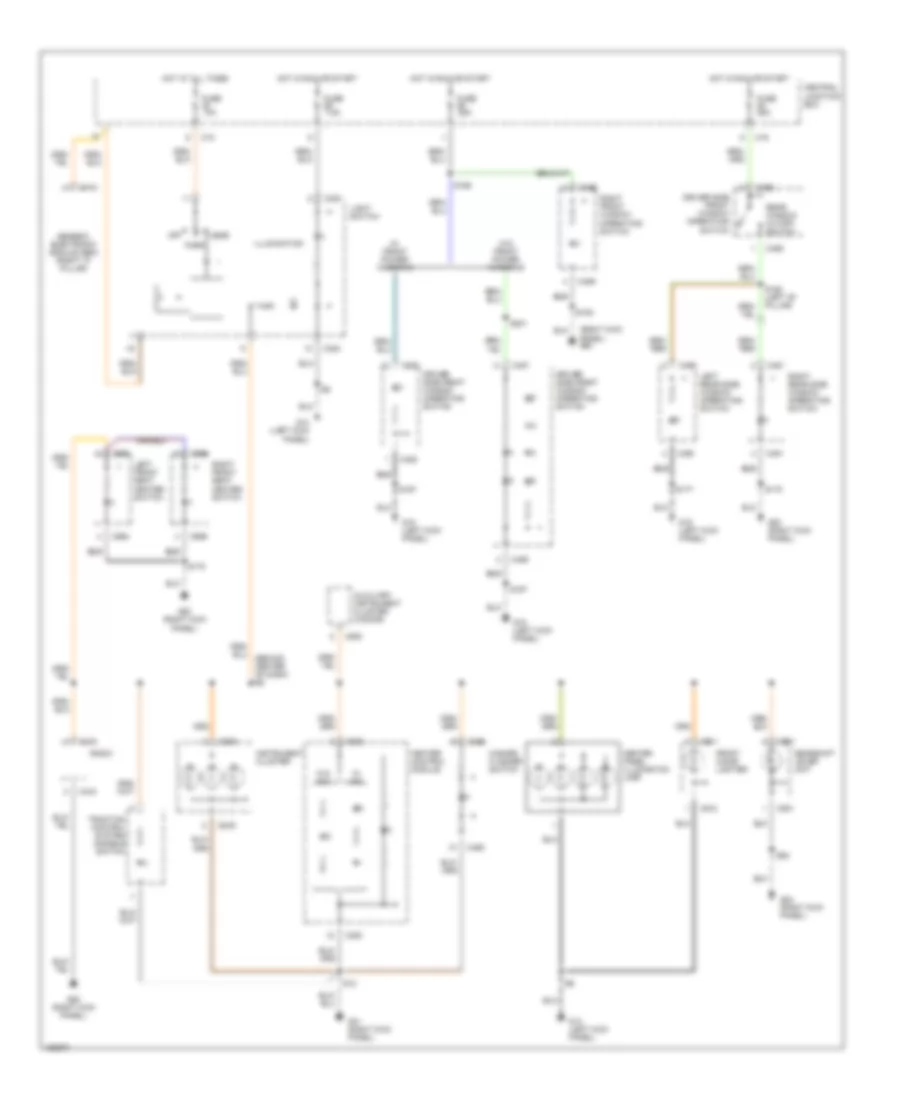 Instrument Illumination Wiring Diagram for Ford Focus ZX3 2002