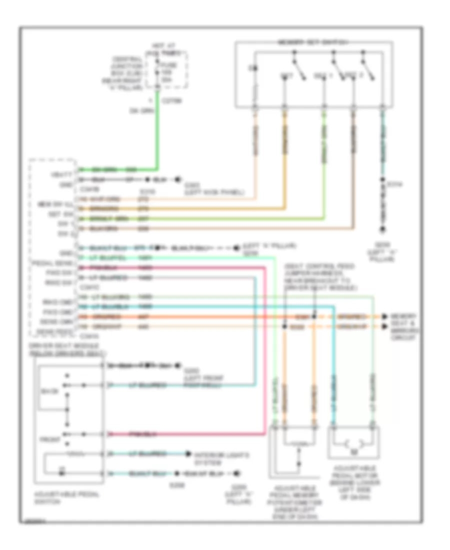 Adjustable Pedal Wiring Diagram for Ford Pickup F350 Super Duty 2008