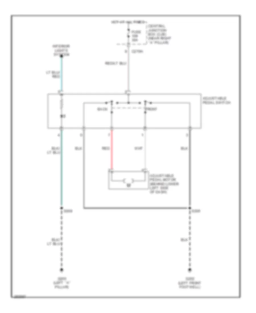 Adjustable Pedal Wiring Diagram for Ford Pickup F350 Super Duty 2008