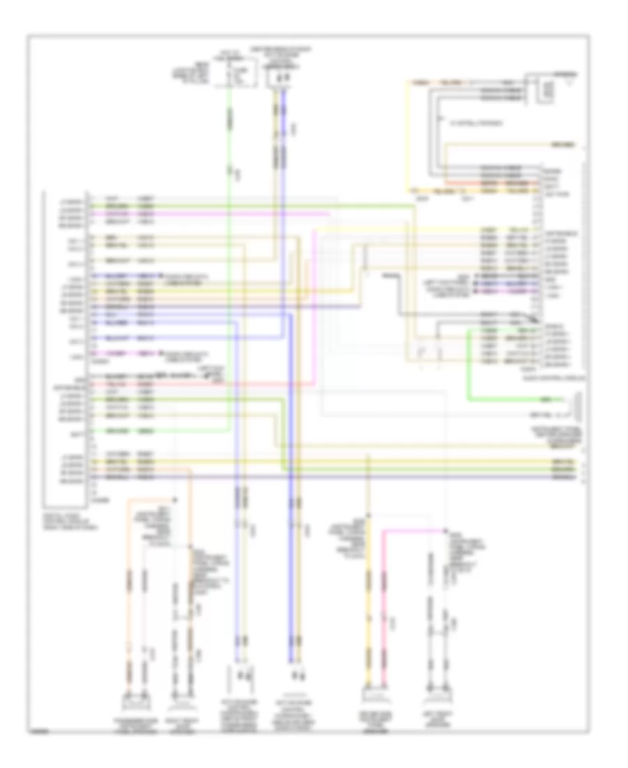 Navigation Wiring Diagram 1 of 2 for Ford C Max SE 2013