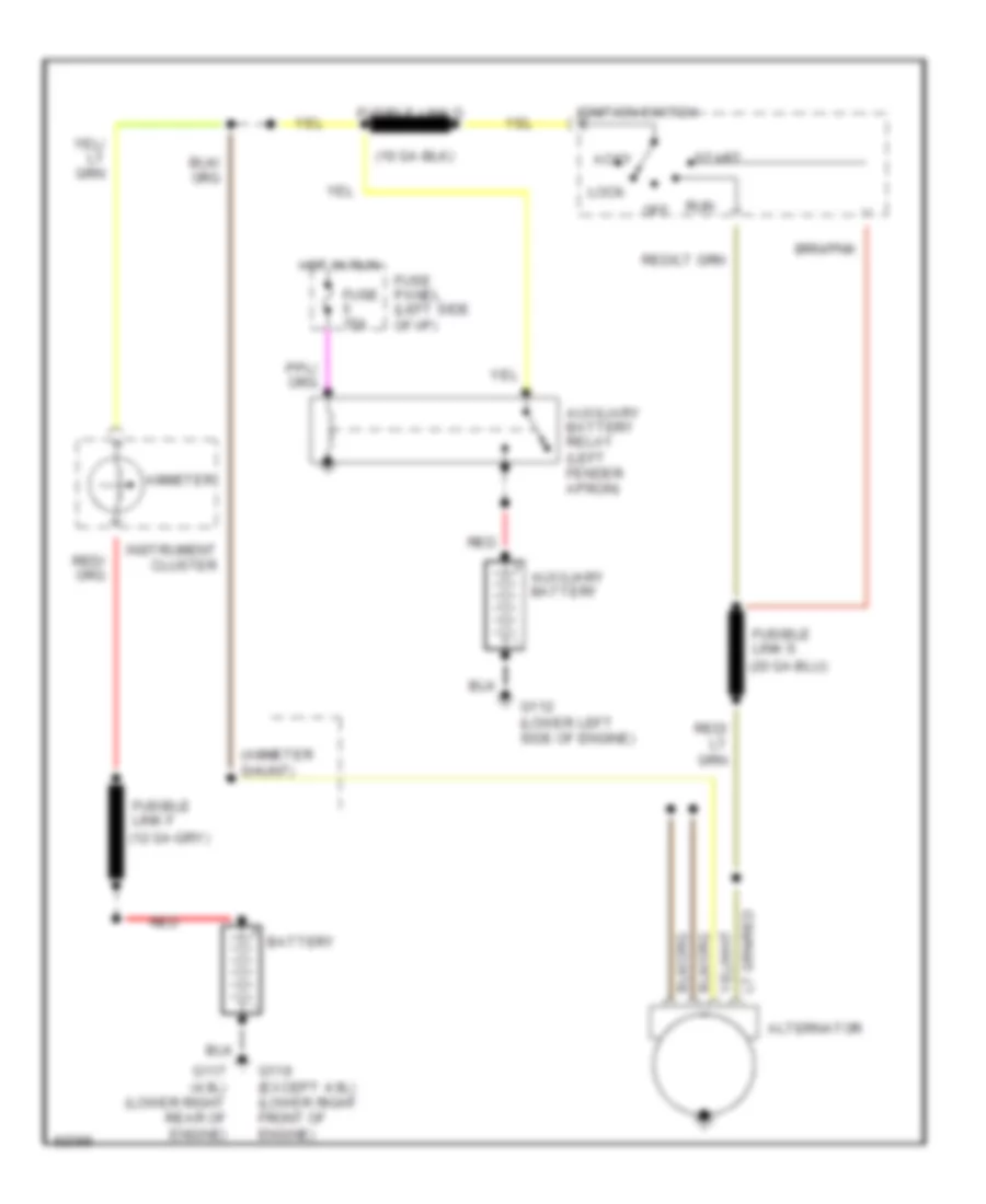 4 9L Charging Wiring Diagram Internal Regulator for Ford Club Wagon E250 1990