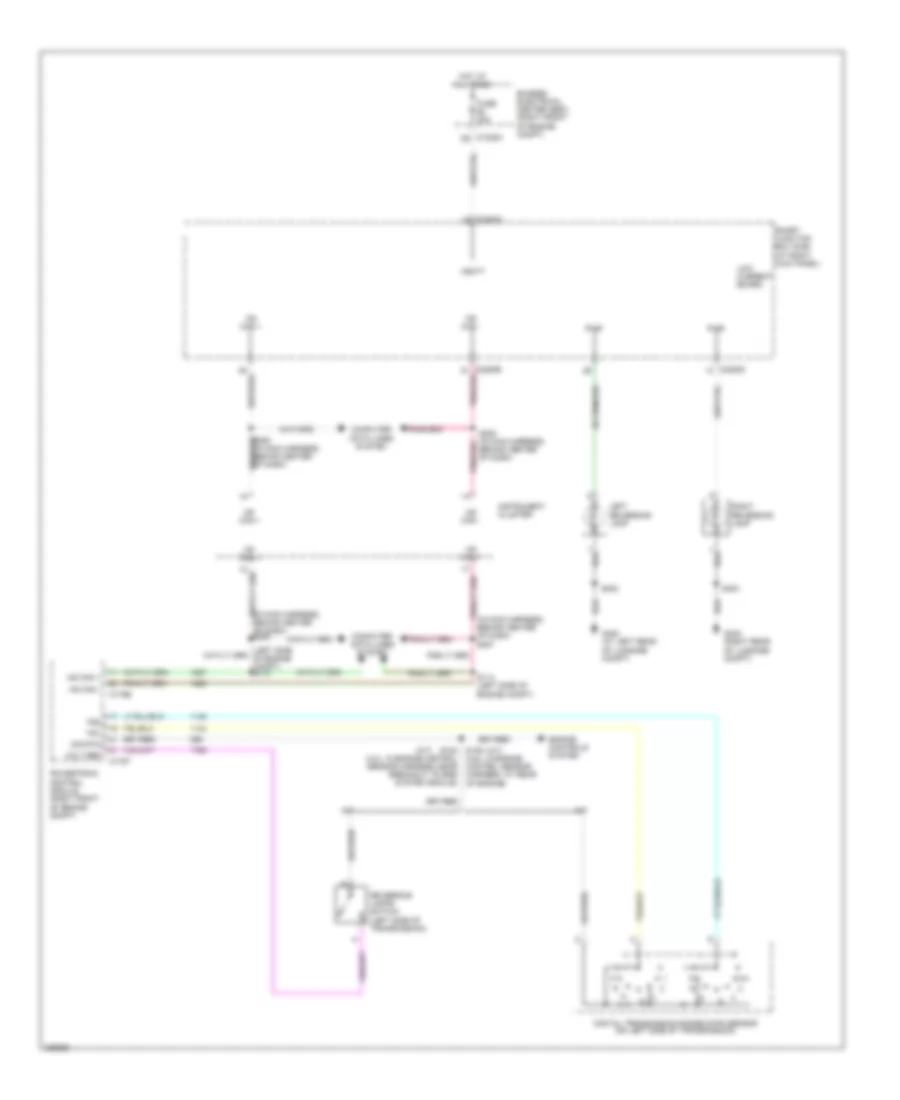 Back up Lamps Wiring Diagram for Ford Mustang GT 2006