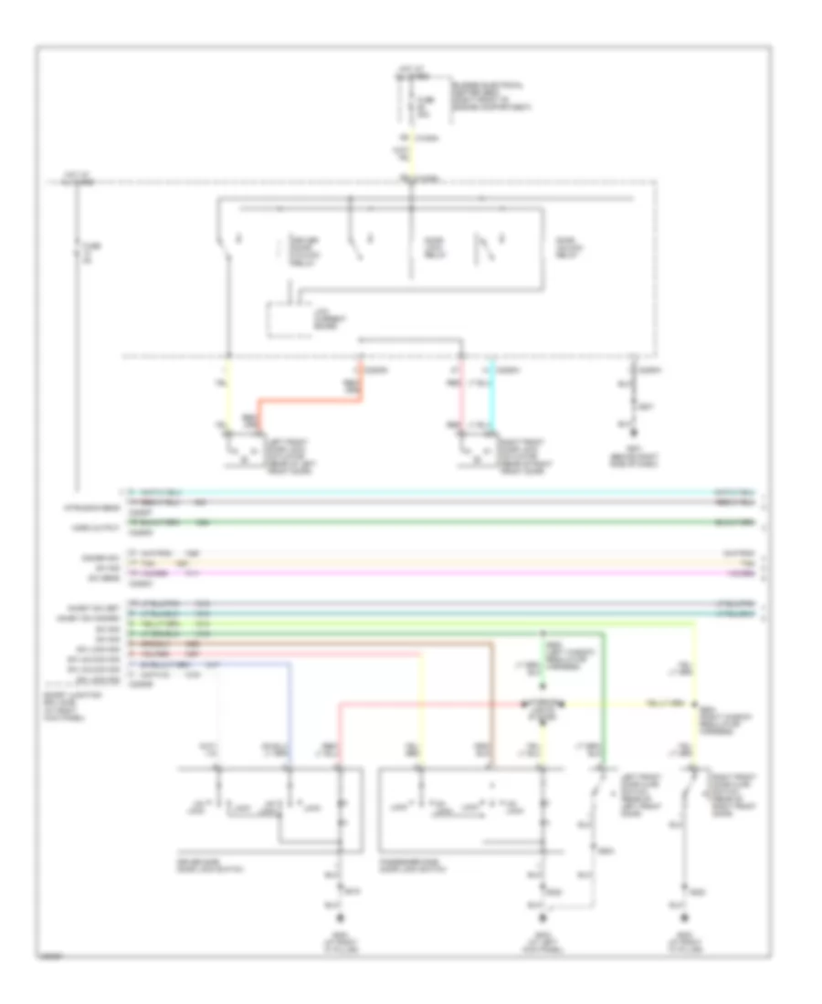 Door Lock Wiring Diagram 1 of 2 for Ford Mustang GT 2006