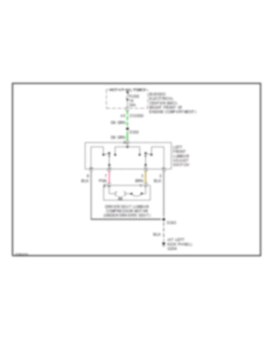 Lumbar Wiring Diagram for Ford Mustang GT 2006