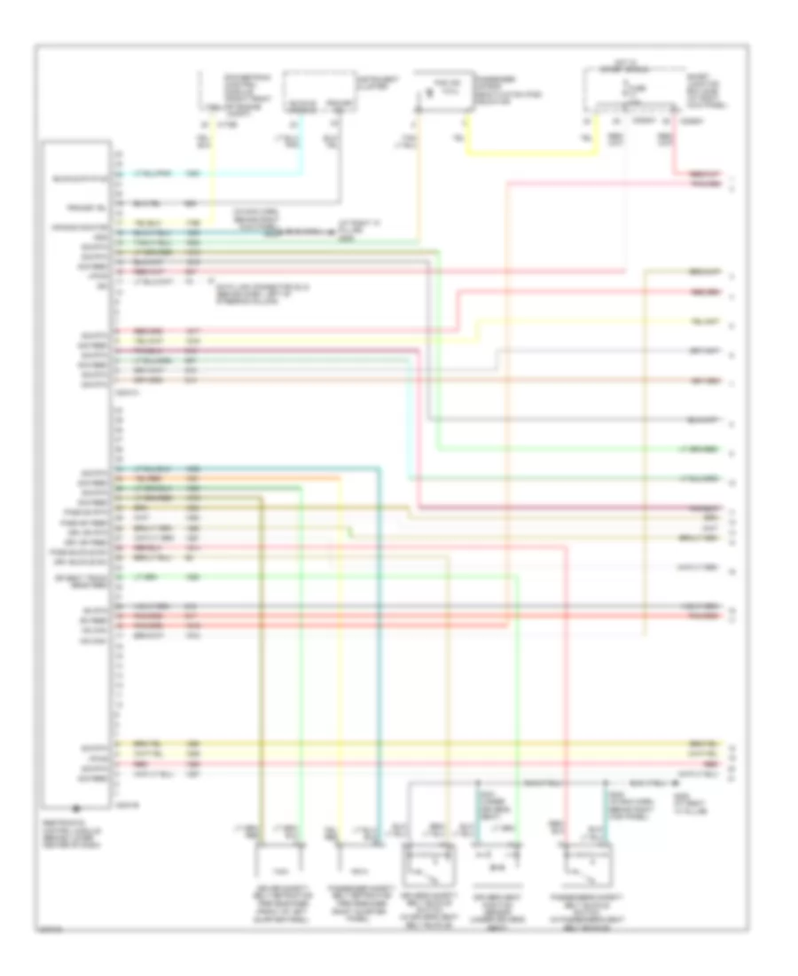 Supplemental Restraints Wiring Diagram 1 of 2 for Ford Mustang GT 2006