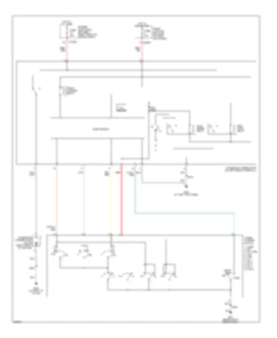 Электросхема стеклоочистителя, дворников и омывателя для Ford Mustang GT 2006