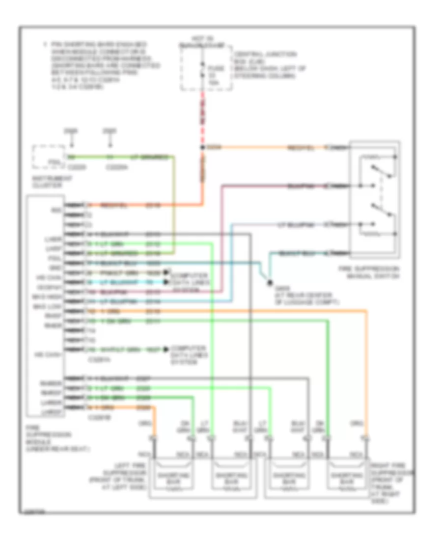 Fire Suppression Wiring Diagram, Police Option for Ford Crown Victoria 2005