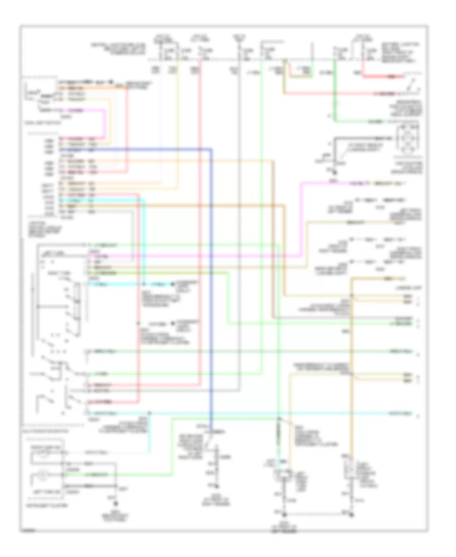 Exterior Lamps Wiring Diagram with Police Option 1 of 2 for Ford Crown Victoria 2005