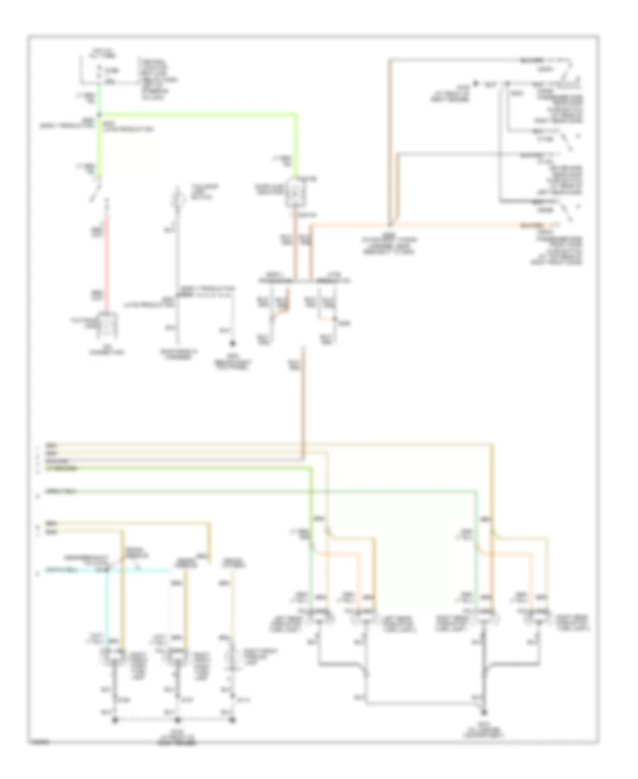 Exterior Lamps Wiring Diagram, without Police Option (2 of 2) for Ford Crown Victoria 2005