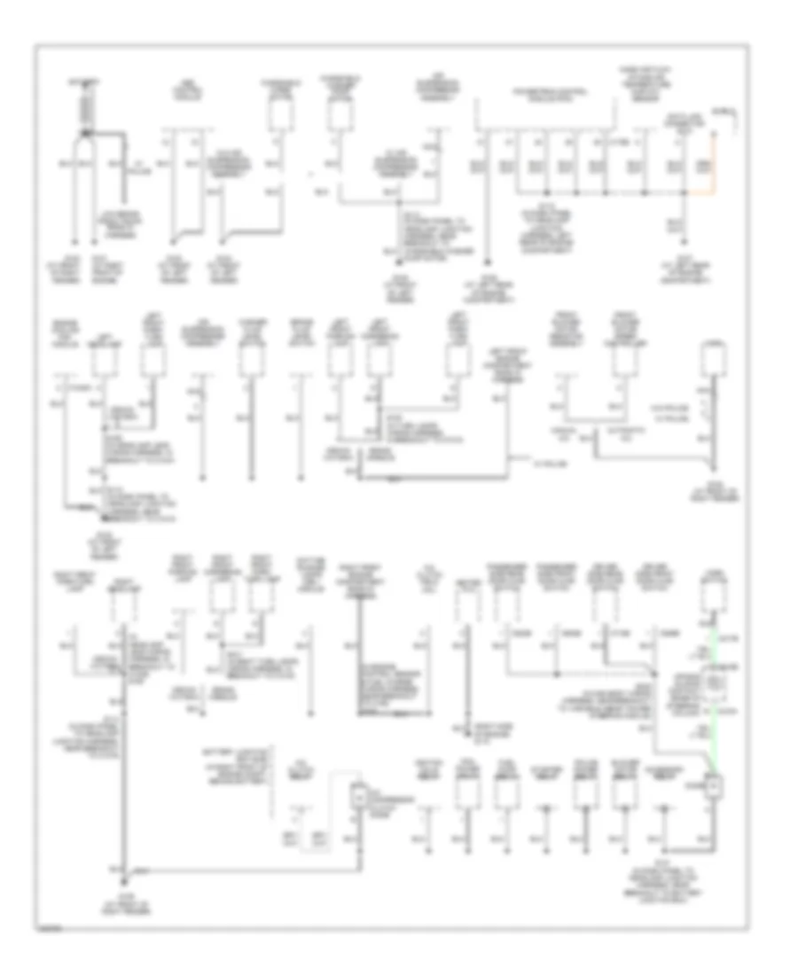 Ground Distribution Wiring Diagram 1 of 4 for Ford Crown Victoria 2005
