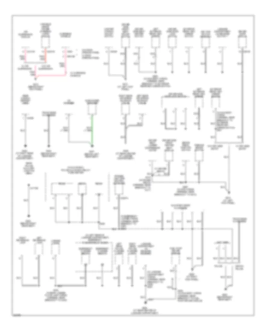 Ground Distribution Wiring Diagram 3 of 4 for Ford Crown Victoria 2005
