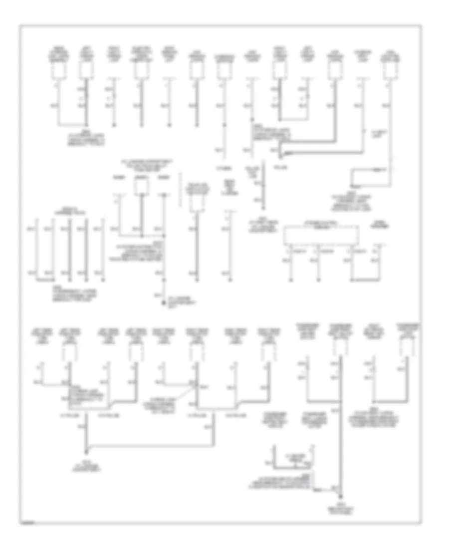 Ground Distribution Wiring Diagram (4 of 4) for Ford Crown Victoria 2005