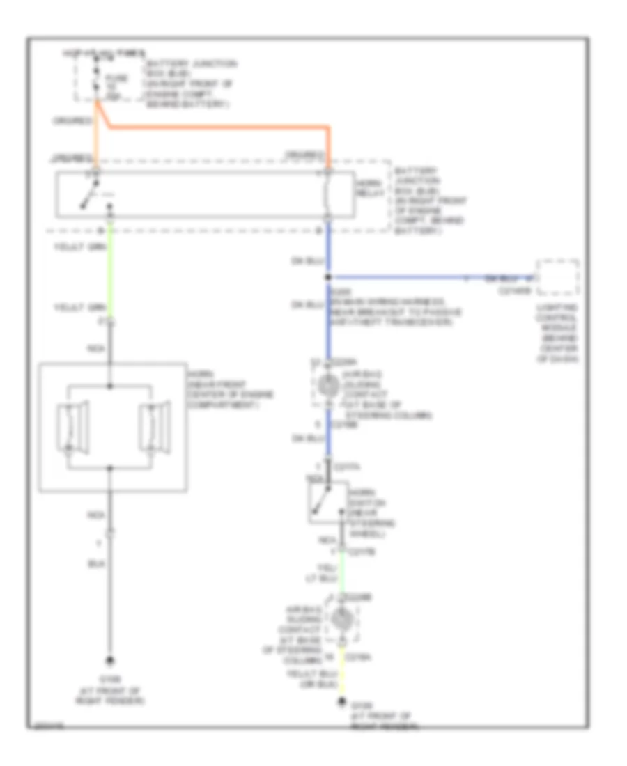Horn Wiring Diagram for Ford Crown Victoria 2005