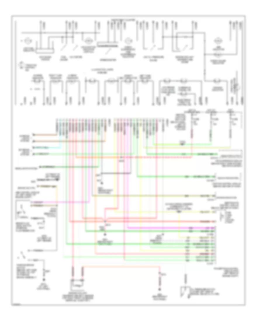 Analog Cluster Wiring Diagram for Ford Crown Victoria 2005