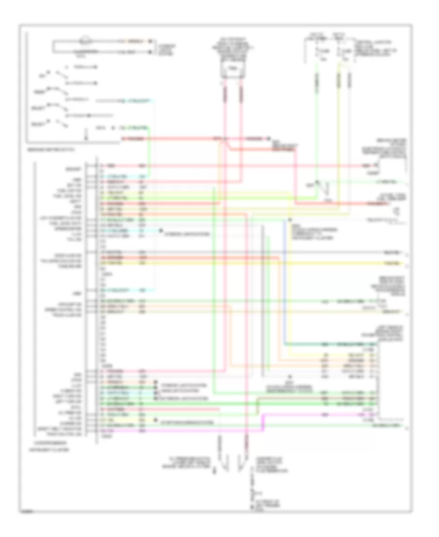 Electronic Cluster Wiring Diagram (1 of 2) for Ford Crown Victoria 2005