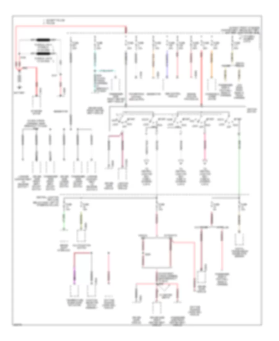 Power Distribution Wiring Diagram 1 of 5 for Ford Crown Victoria 2005
