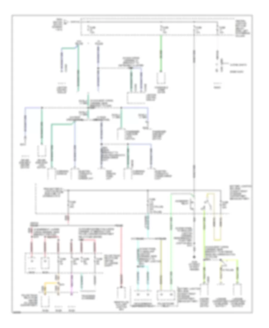 Power Distribution Wiring Diagram 5 of 5 for Ford Crown Victoria 2005