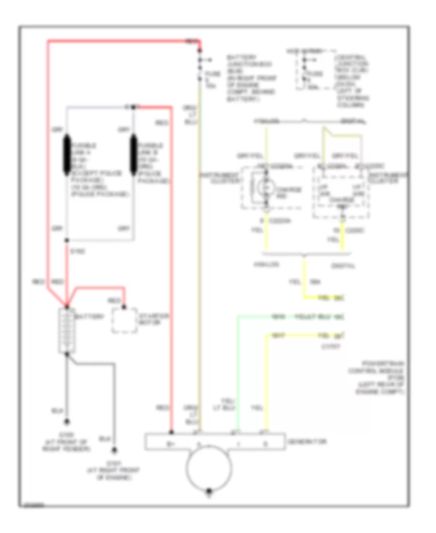 Charging Wiring Diagram for Ford Crown Victoria 2005