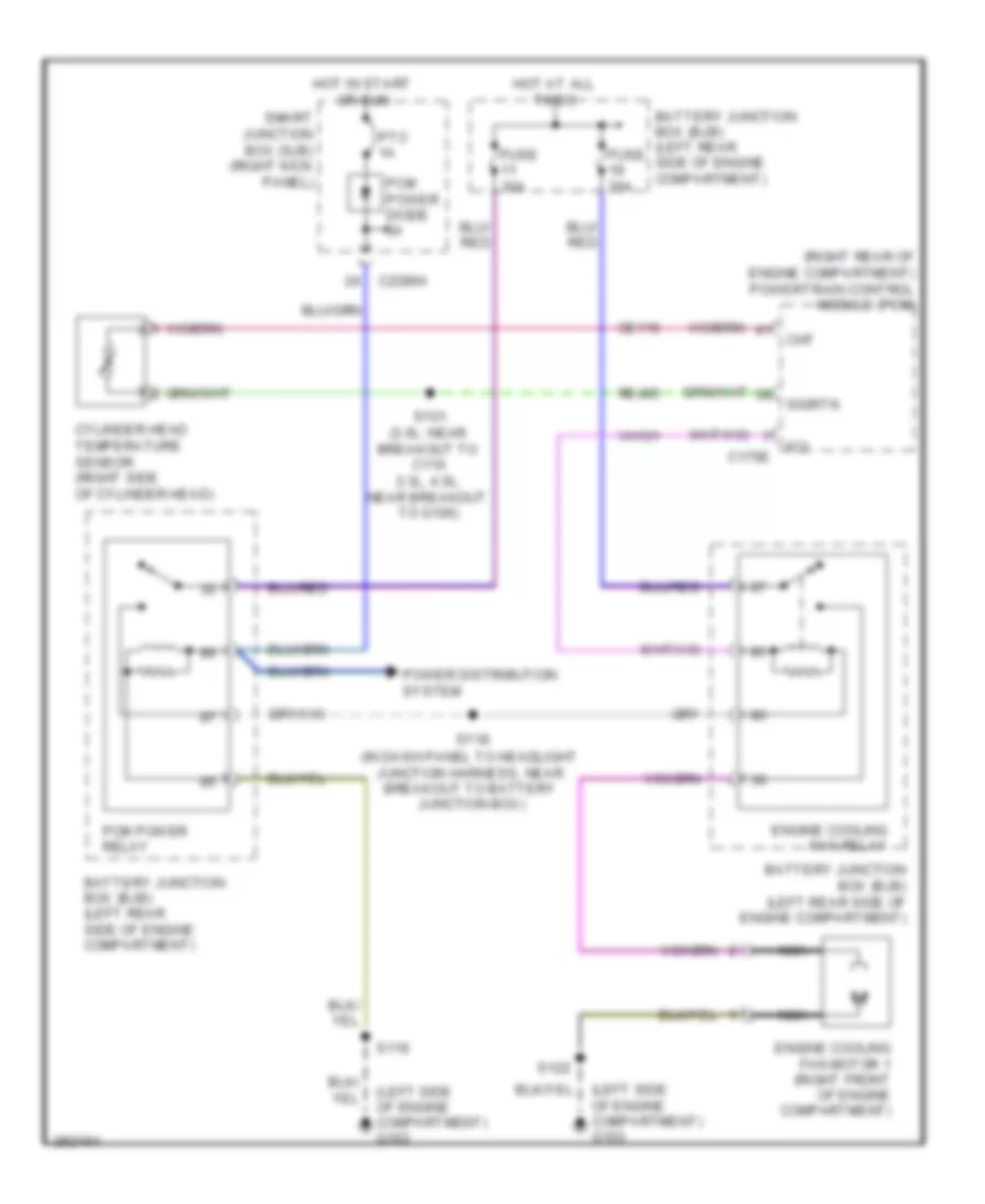 Cooling Fan Wiring Diagram for Ford Ranger 2008