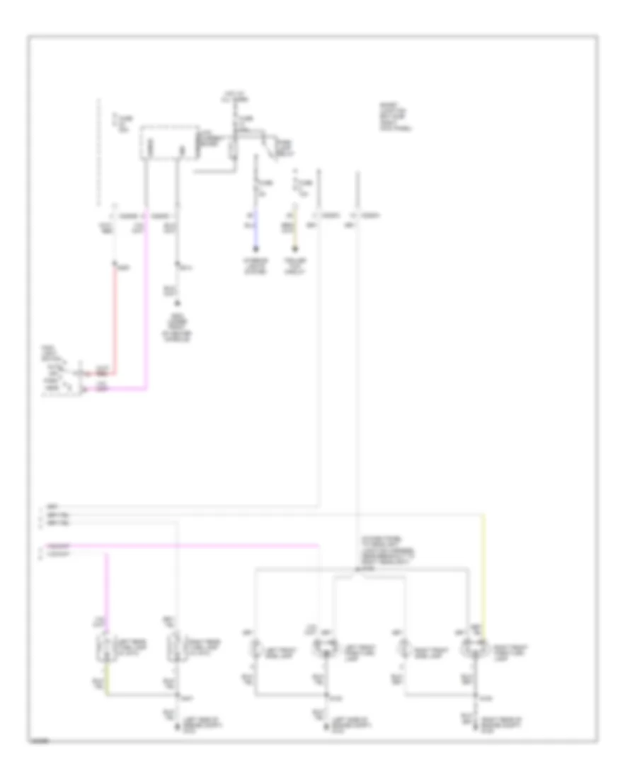 Exterior Lamps Wiring Diagram 2 of 2 for Ford Ranger 2008