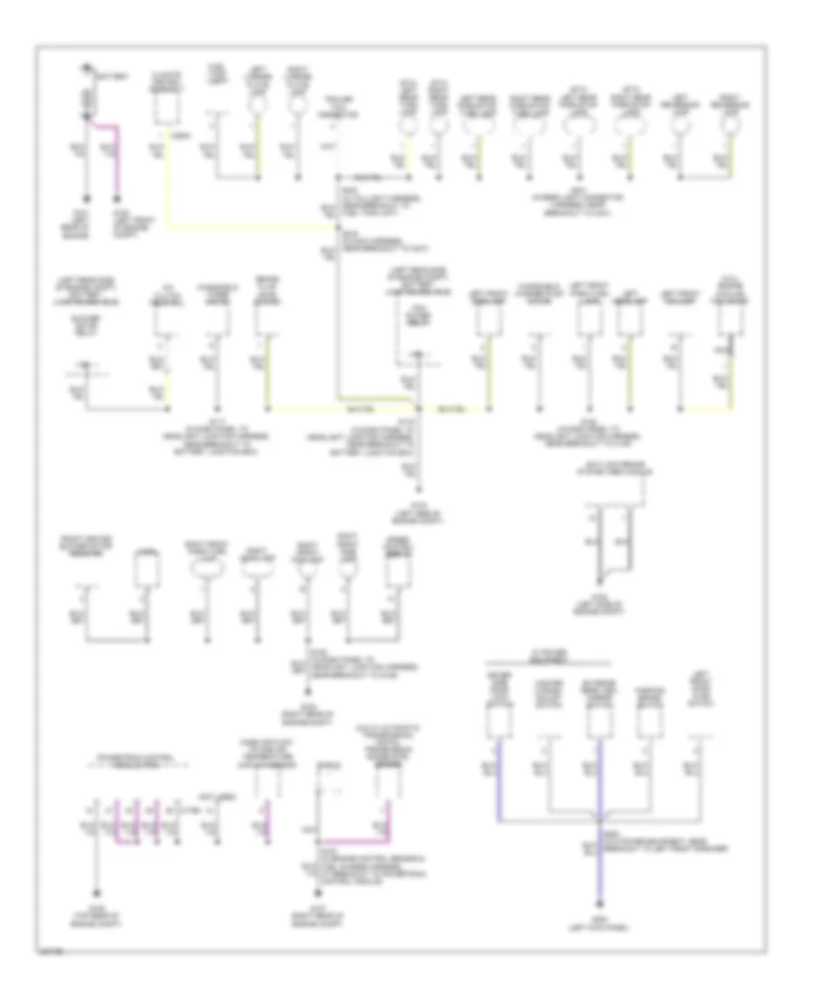 Ground Distribution Wiring Diagram 1 of 2 for Ford Ranger 2008