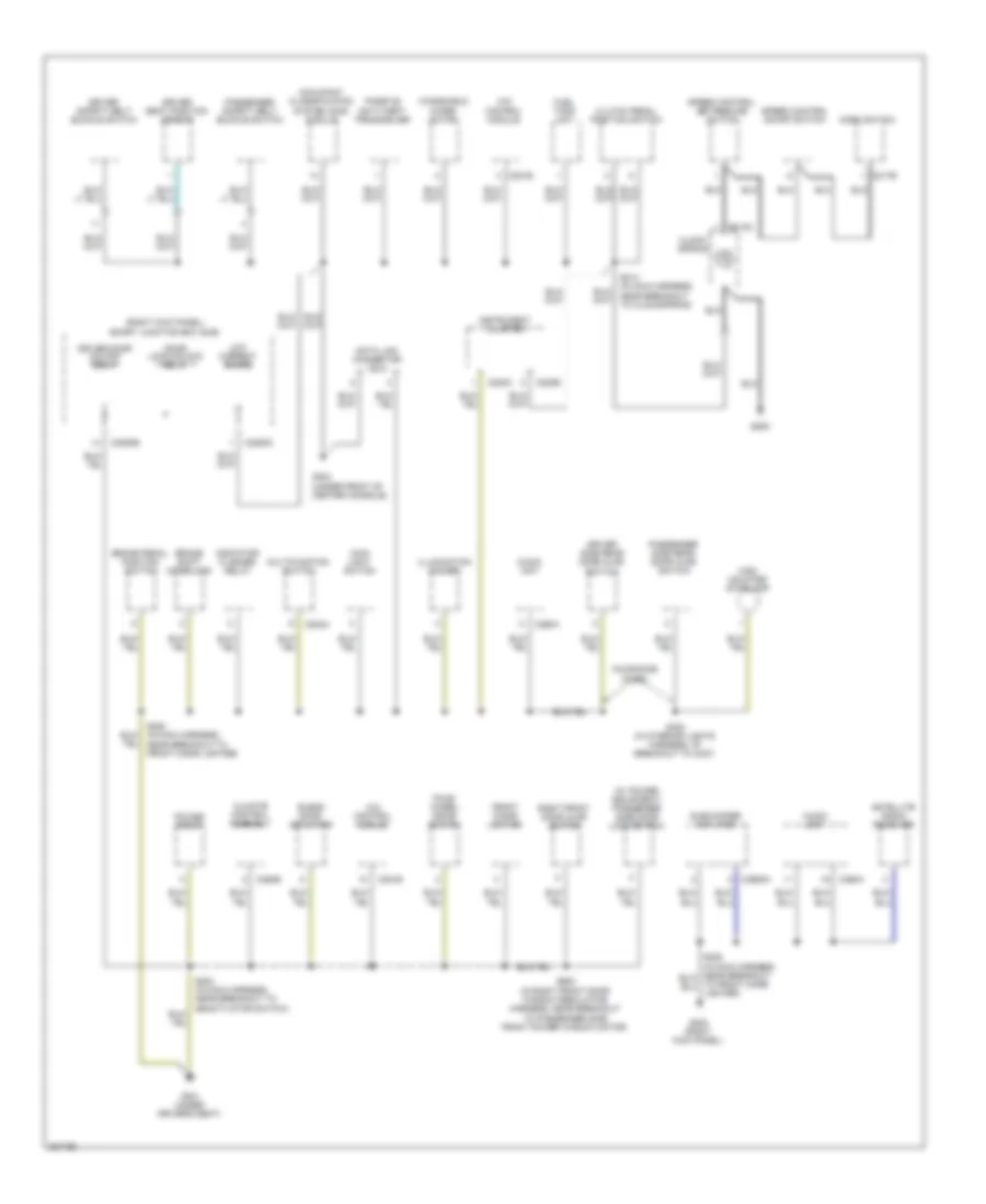 Ground Distribution Wiring Diagram 2 of 2 for Ford Ranger 2008