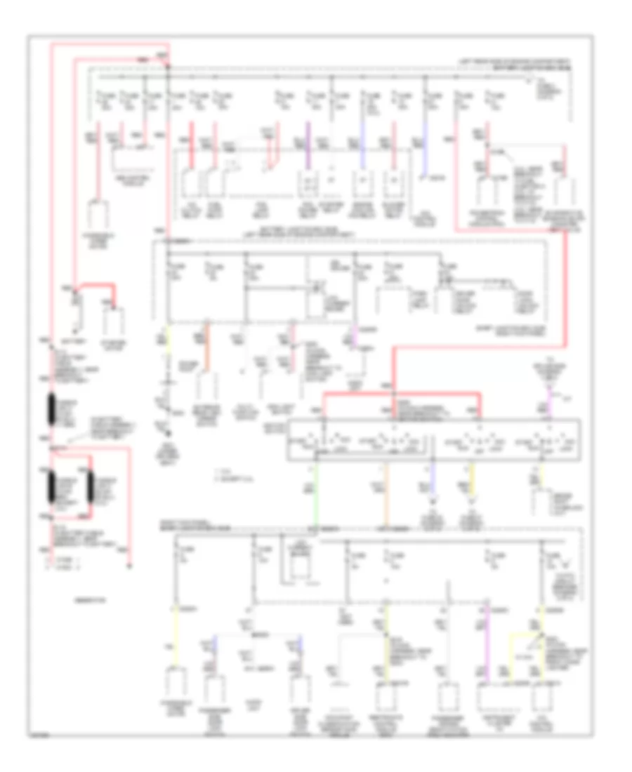 Power Distribution Wiring Diagram 1 of 2 for Ford Ranger 2008