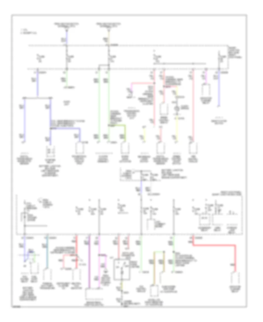 Power Distribution Wiring Diagram 2 of 2 for Ford Ranger 2008