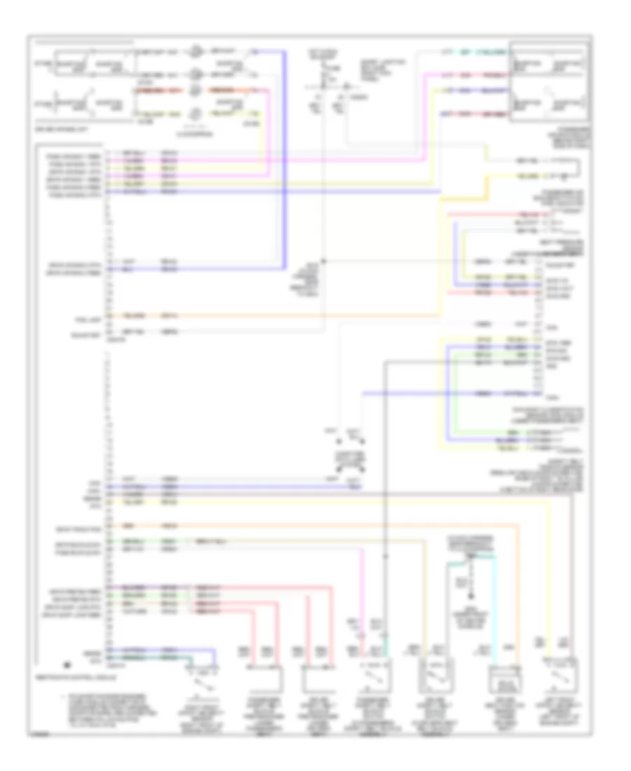 Supplemental Restraints Wiring Diagram for Ford Ranger 2008