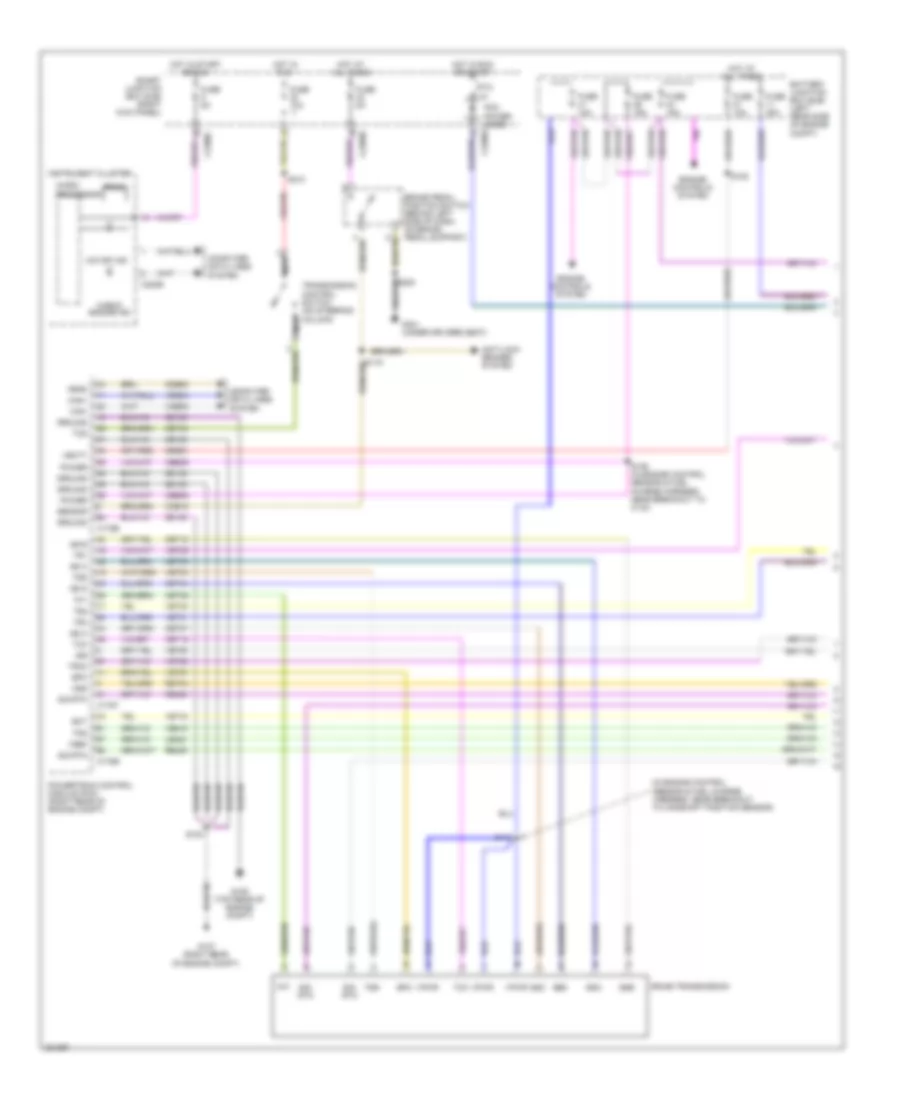 3.0L, AT Wiring Diagram (1 of 2) for Ford Ranger 2008