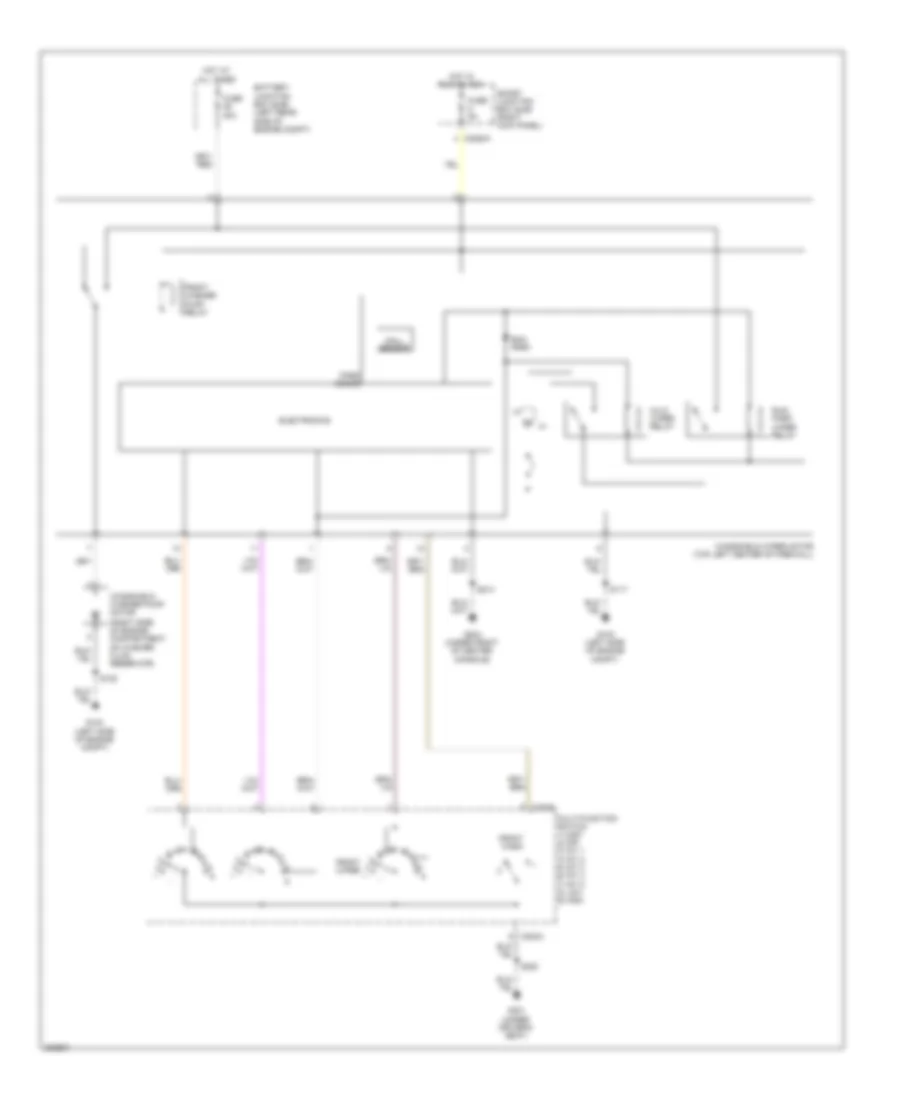Электросхема стеклоочистителя, дворников и омывателя для Ford Ranger 2008