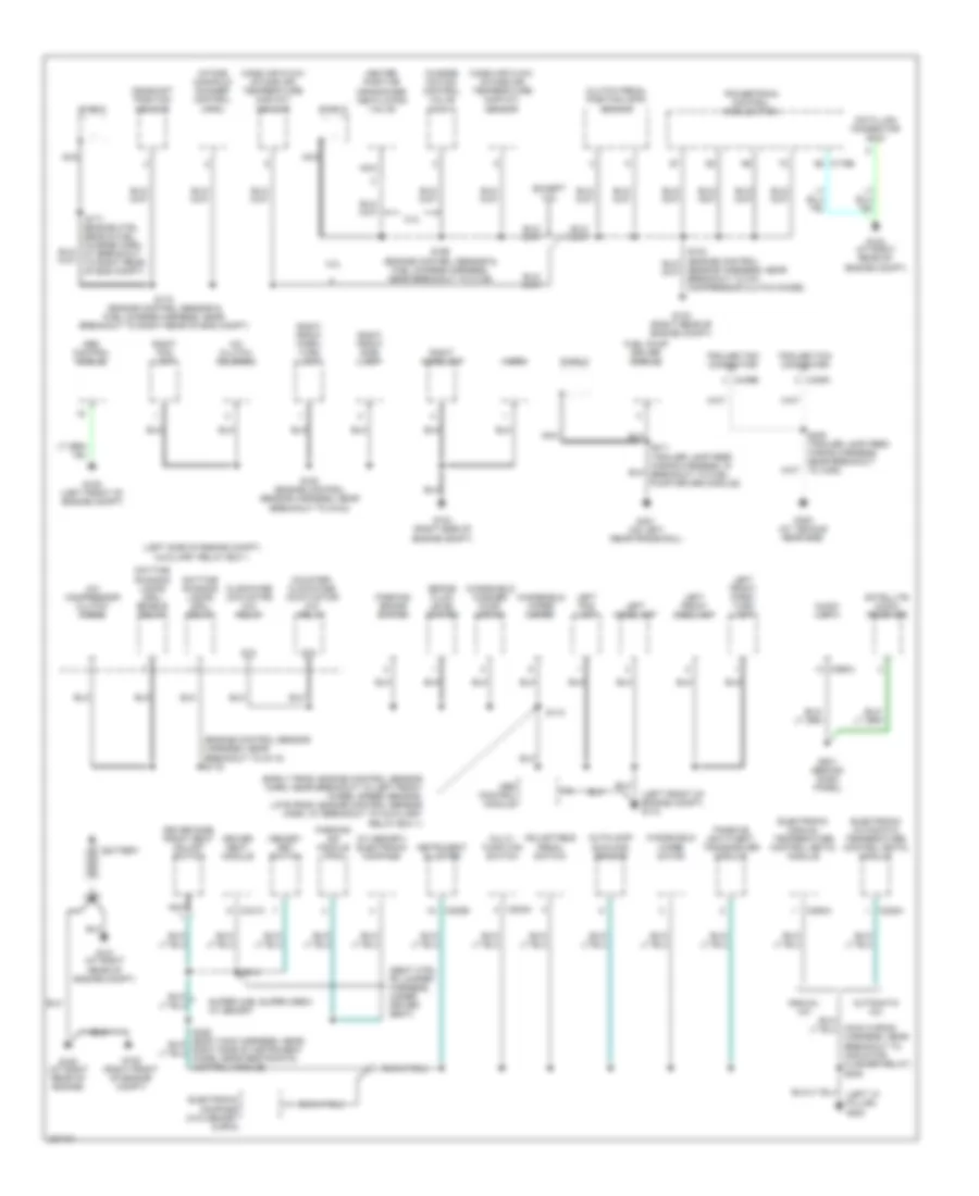 Ground Distribution Wiring Diagram 1 of 3 for Ford Pickup F150 2006