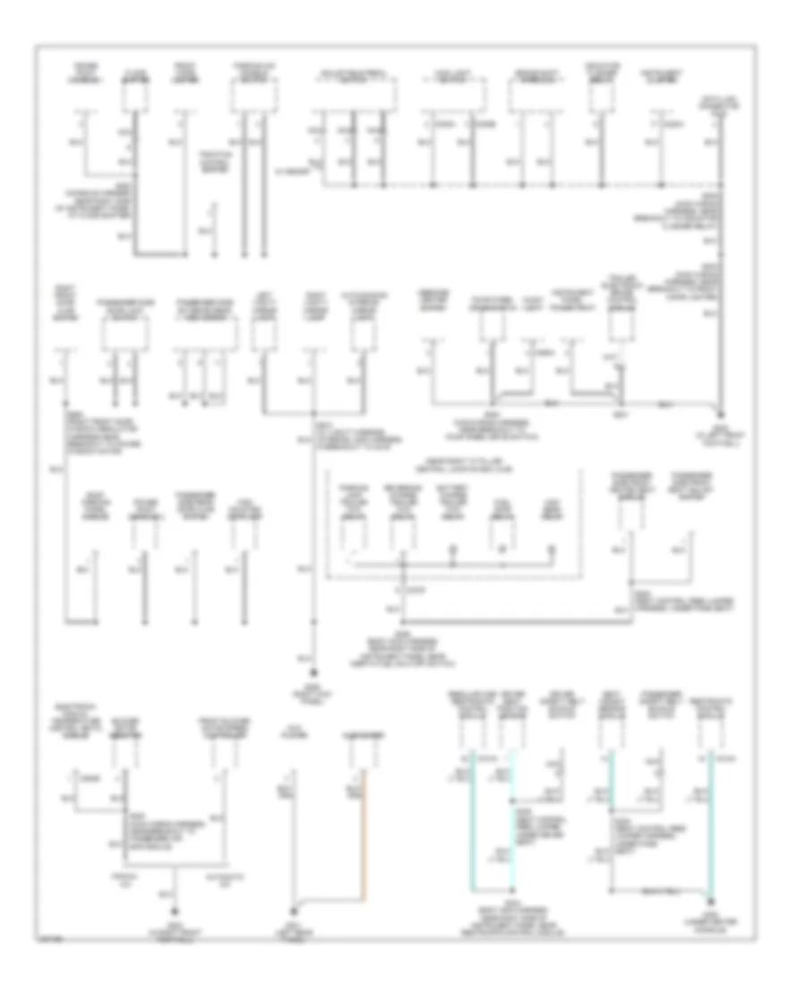 Ground Distribution Wiring Diagram (2 of 3) for Ford Pickup F150 2006