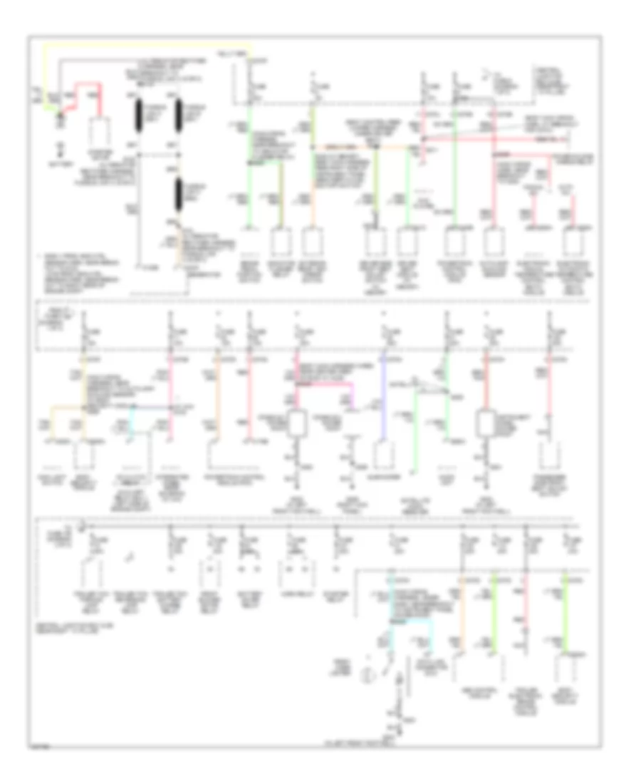 Power Distribution Wiring Diagram 1 of 3 for Ford Pickup F150 2006