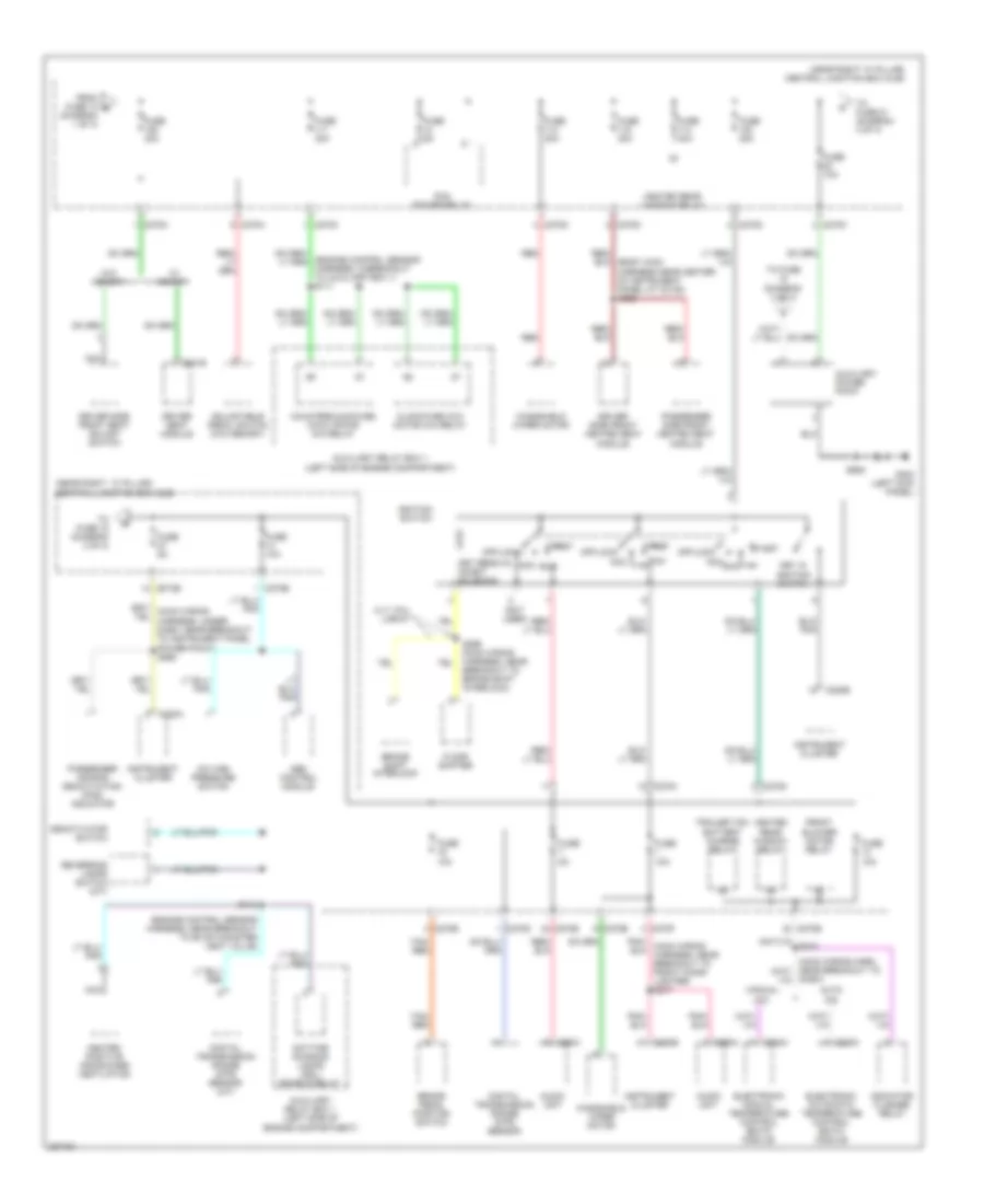Power Distribution Wiring Diagram (2 of 3) for Ford Pickup F150 2006