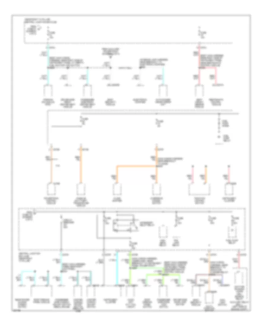 Power Distribution Wiring Diagram (3 of 3) for Ford Pickup F150 2006