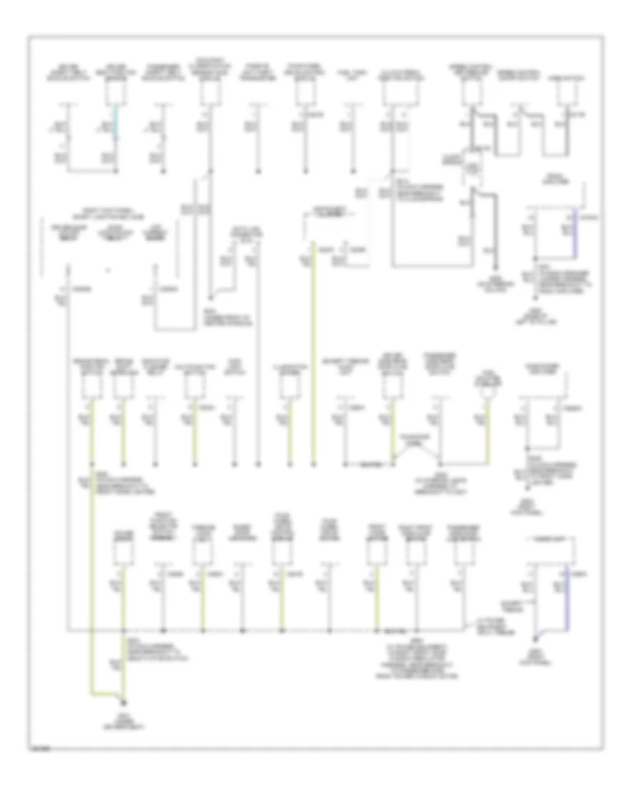 Ground Distribution Wiring Diagram 2 of 2 for Ford Ranger 2007
